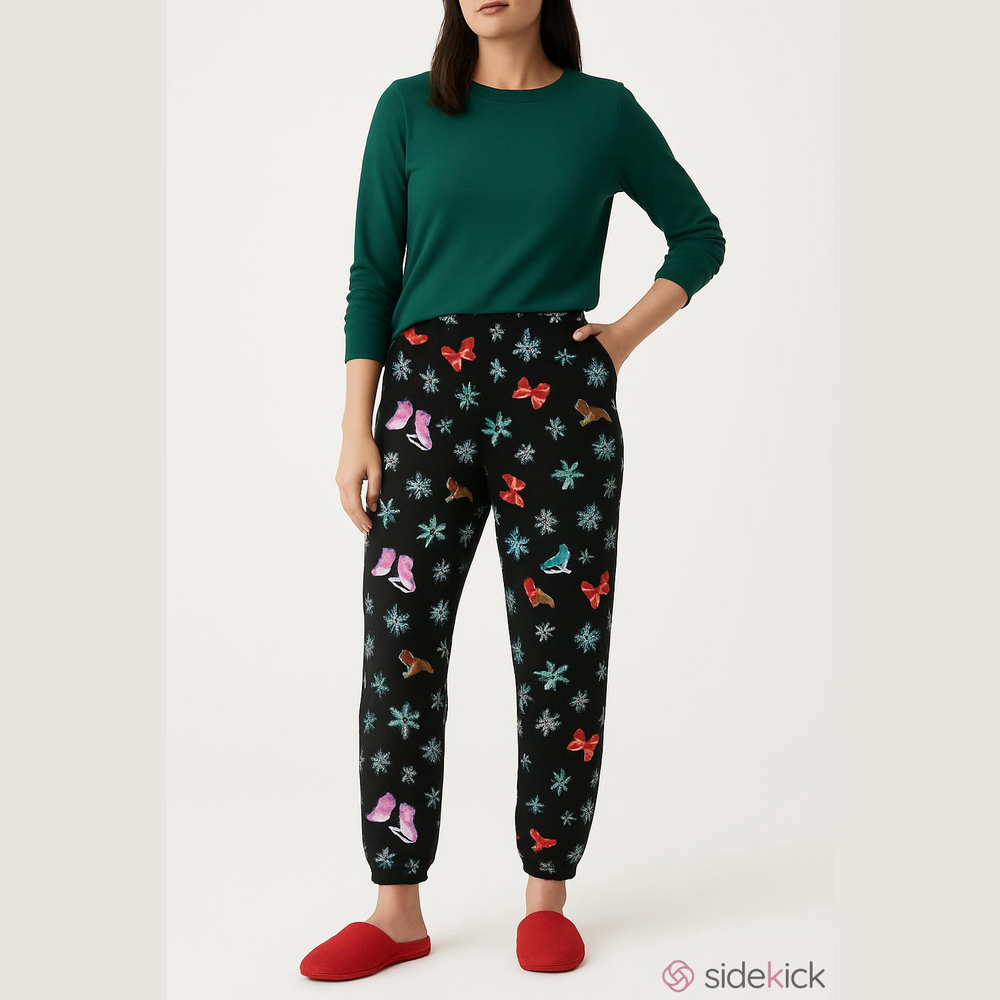Walmart Brand holiday sleep lounge pant Woman’s size 2X - Picture 2 of 15